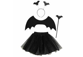 Amscan Accessoire set Vleermuis - 4-delige set Zwart