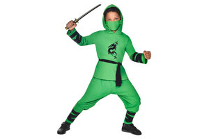 Amscan Kinderkostuum Ninja Warrior Groen Maat 10-12 jaar