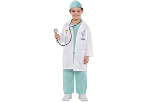 Amscan Verkleedpak Doctor Wit/groen Mt 3-4 Jaar