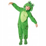 Amscan Carnaval kostuum Kikker Onesie voor kinderen maat 8-10 jaar