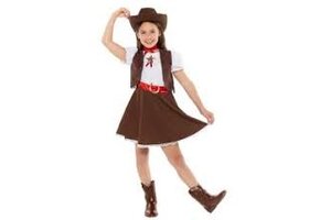 Western cowgirl kinderkostuum maat 12-14 jaar