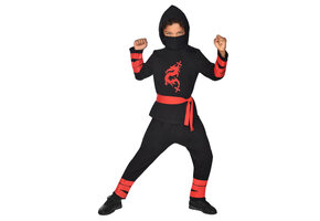 Amscan Kinderkostuum Ninja Warrior Zwart maat 4-6 jaar