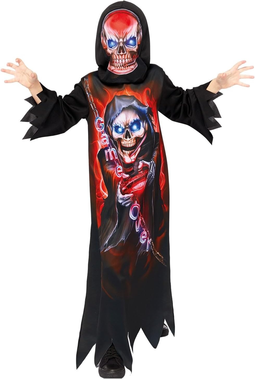Amscan 9911990 - Jongens Gaming Reaper Halloween Kostuum 6-8 jaar