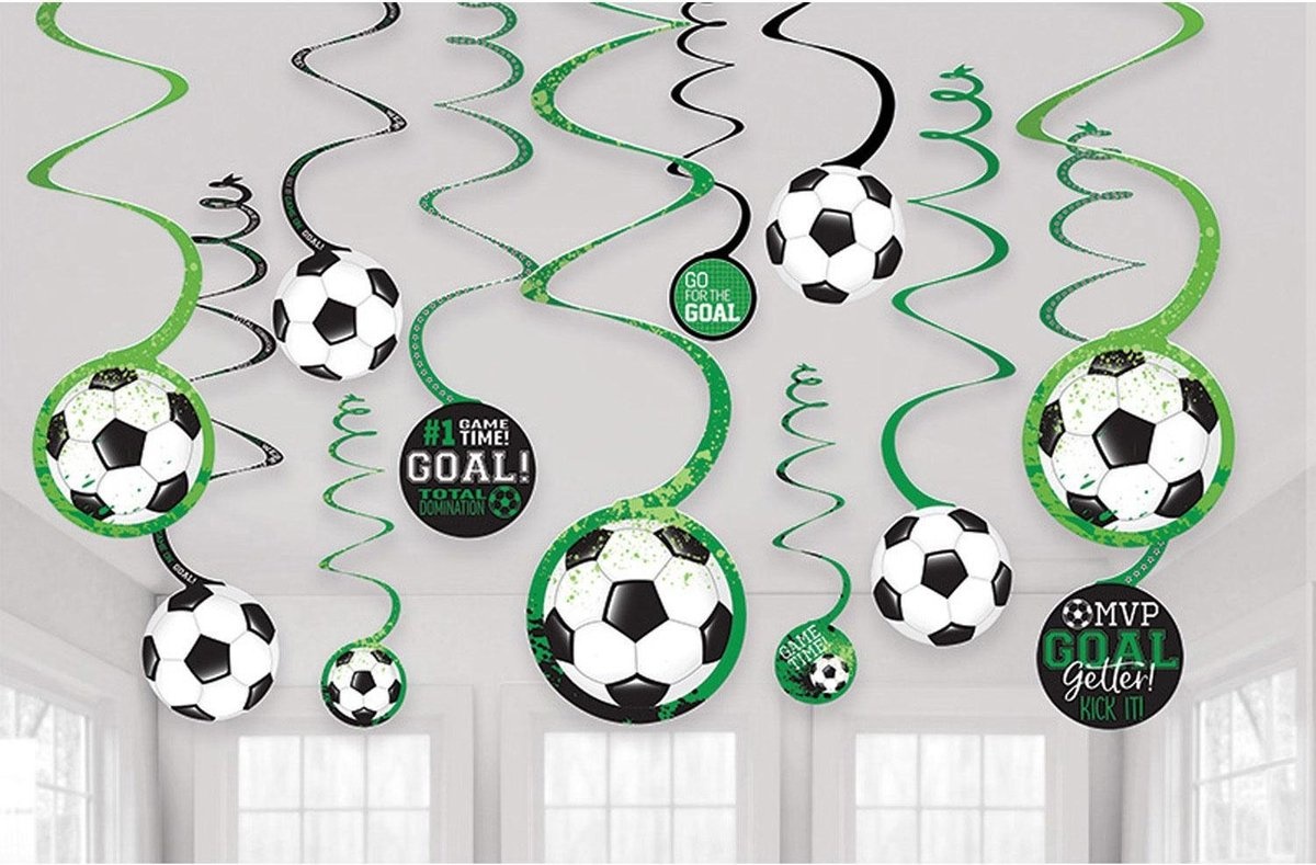 Amscan Feestdecoratie Swirl Goal Getter 12 Stuks