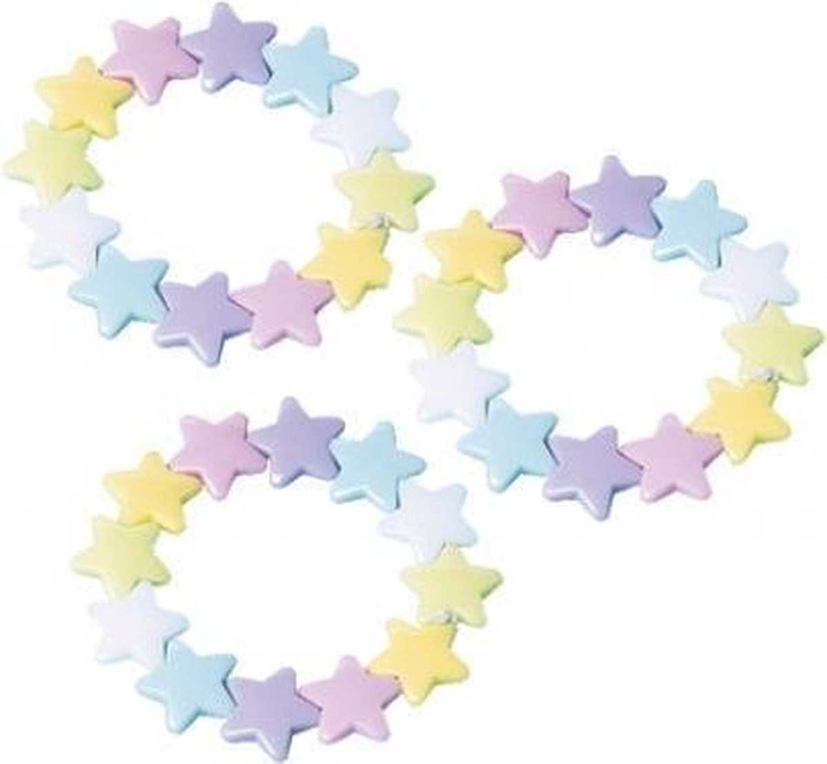 Amscan Armband Sterren 12 Stuks - Traktatie- Uitdeelcadeau