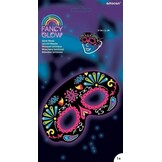 Amscan Masker Glow In The Dark Sierlijk - 1 exemplaar assorti uitgeleverd