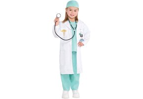 Kinderkostuum Dokter Meisje - 6-8 jaar