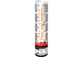 AMSCAN - Confettikanon zwart rood geel