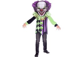 Amscan Kinderkostuum Horrorclown Polyester Groen/paars Maat 8-10 Jaar