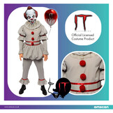 Amscan IT Pennywise mannen Halloween kostuum maat L Grijs