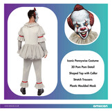 Amscan IT Pennywise mannen Halloween kostuum maat L Grijs