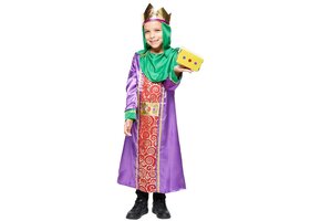 Heilige koning Balthasar kinderkostuum maat 3-4 jaar