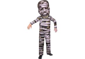 Amscan Kinderkostuum Mummie Junior Polyester Wit/bruin Maat 8-10 Jaar