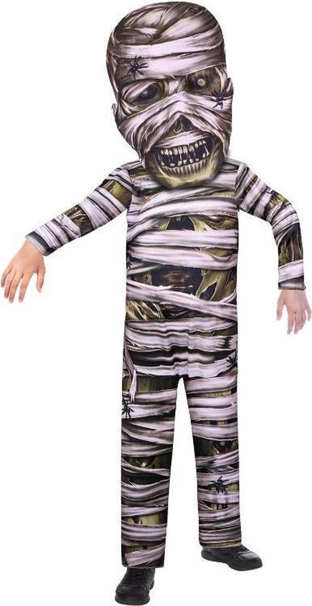 Amscan Kinderkostuum Mummie Junior Polyester Wit/bruin Maat 8-10 Jaar