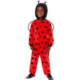 Amscan Lieveheersbeestje onesie/jumpsuit kostuum voor kinderen maat 6-8 jaar