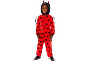 Amscan Lieveheersbeestje onesie/jumpsuit kostuum voor kinderen maat 6-8 jaar