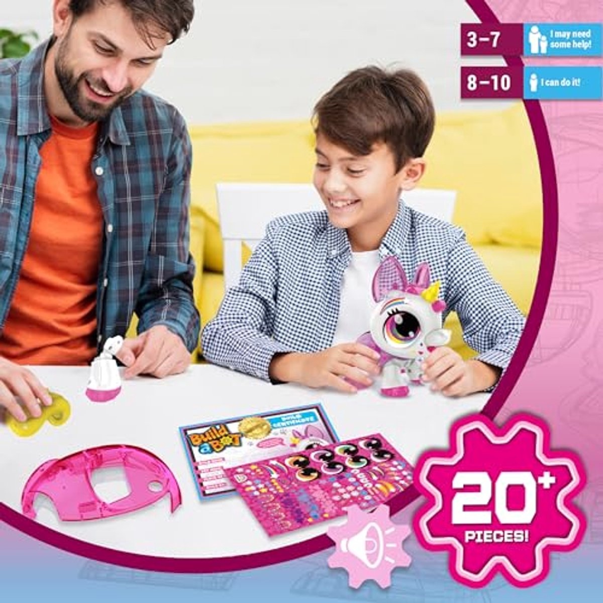 Build a Bot - Sounds - Unicorn - Speelgoedrobot - Robot bouwpakket