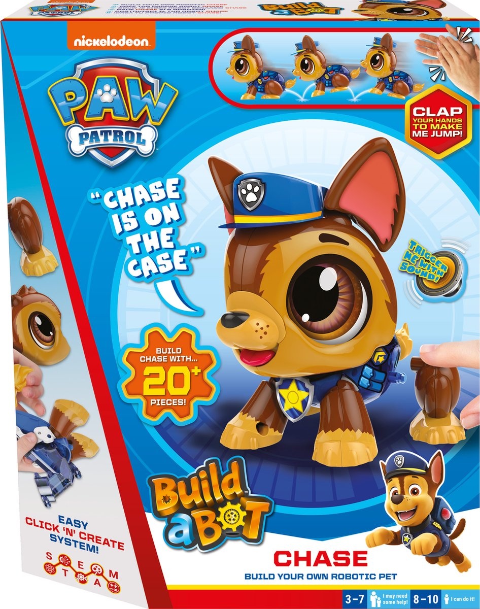 Build a Bot Paw Patrol Chase - Speelgoedrobot - Robot bouwpakket