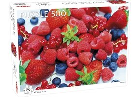 Tactic Berrymania – Puzzel – 500 stukjes – Speels Bessenthema vol Kleur – Strak en Rustgevend Ontwerp – Hoogwaardige Scandinavische Kwaliteit