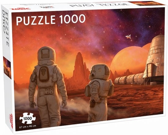 Tactic Futuroscope Mission to Mars – Puzzel – 1000 stukjes – Futuristische Ruimtebeleving – Strak en Rustgevend Ontwerp – Hoogwaardige Scandinavische Kwaliteit