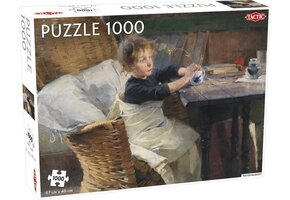 Tactic Helene Schjerfbeck: The Convalescent – Puzzel – 1000 stukjes – Expressionistische Kunst – Strak en Rustgevend Ontwerp – Hoogwaardige Scandinavische Kwaliteit