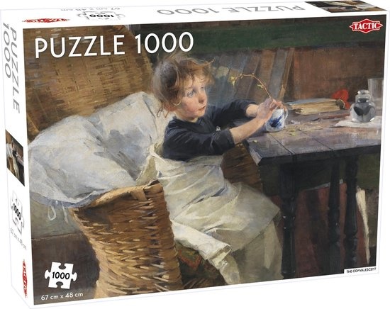 Tactic Helene Schjerfbeck: The Convalescent – Puzzel – 1000 stukjes – Expressionistische Kunst – Strak en Rustgevend Ontwerp – Hoogwaardige Scandinavische Kwaliteit