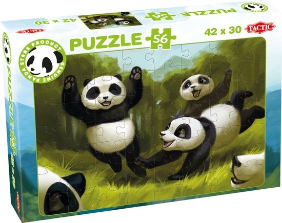Panda Stars Puzzel Collection 3 x 2 Soorten - 56 Stukjes