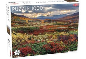 Tactic Indian Summer in Norrbotten – Puzzel – 1000 stukjes – Scandinavische Herfstnatuur – Strak en Rustgevend Ontwerp – Hoogwaardige Scandinavische Kwaliteit