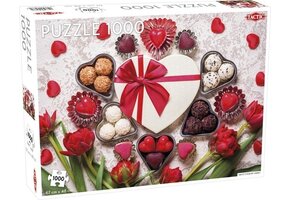 Tactic Sweets for My Sweet – Puzzel – 1000 stukjes – Kleurrijke Snoepillustratie – Strak en Rustgevend Ontwerp – Hoogwaardige Scandinavische Kwaliteit