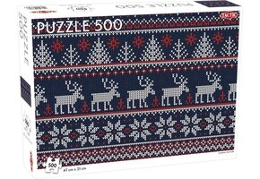 Tactic Scandinavian Pattern – Puzzel – 500 stukjes – Tijdloos Scandinavisch Patroon – Strak en Rustgevend Ontwerp – Hoogwaardige Scandinavische Kwaliteit