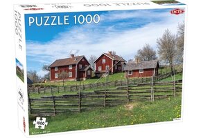 Tactic Småland – Puzzel – 1000 stukjes – Zweeds Landschap en Traditie – Strak en Rustgevend Ontwerp – Hoogwaardige Scandinavische Kwaliteit
