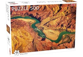 Tactic Desert Grand Canyon – Puzzel – 500 stukjes – Indrukwekkend Woestijnlandschap – Strak en Rustgevend Ontwerp – Hoogwaardige Scandinavische Kwaliteit