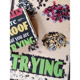 Tactic Mistakes Are Proof of Trying – Puzzel – 1000 stukjes – Motiverende Tekstpuzzel – Rustgevend Ontwerp – Hoogwaardige Scandinavische Kwaliteit