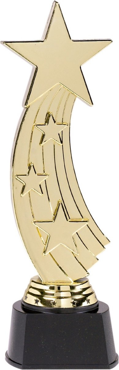 Trofee ster goudkleurig - Plastic 24cm