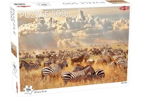 Tactic Puzzel Animals: Zebra Herd - 500 stukjes