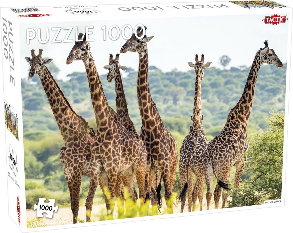 Tactic Puzzel Animals: Tall Giraffes - 1000 stukjes