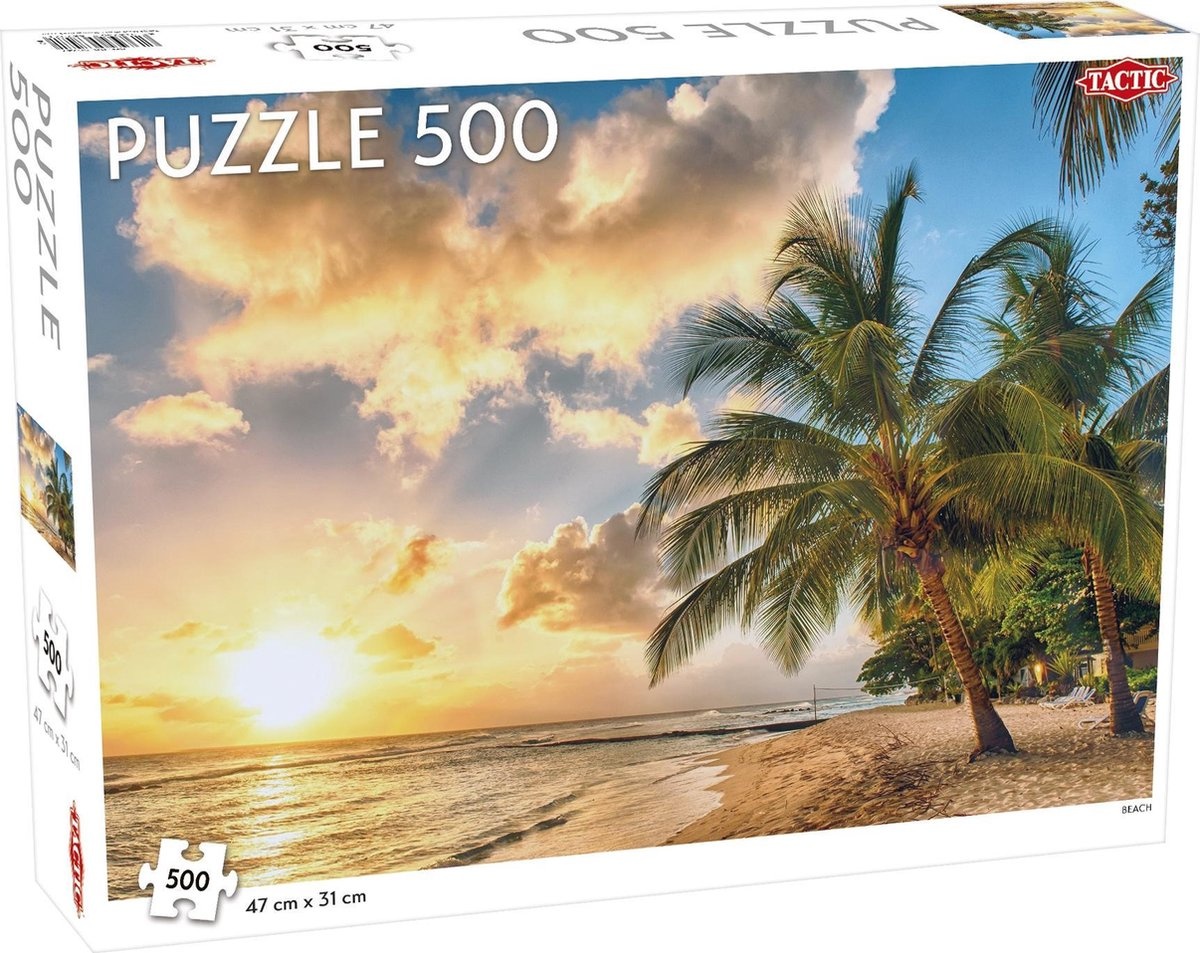 Tactic Puzzel Landscape: Beach - 500 stukjes
