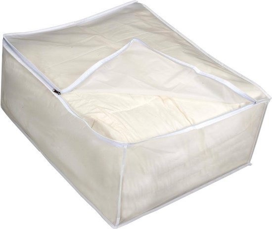 Metaltex Polly Opberghoes 70 liter wit transparant