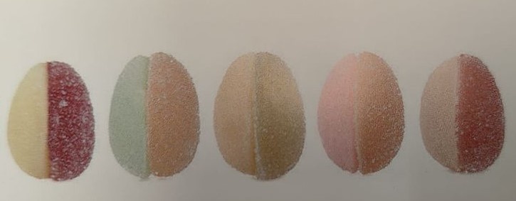 Duplo fruit & fondant paaseitjes assorti - 1kg