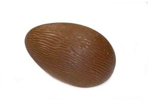 Chocolade schelp boomschors Wit 17,5cm - 6 stuks á 140 gram