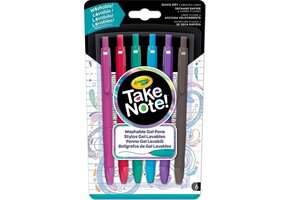Crayola Take Note! Afwasbare Gelpennen 6st.