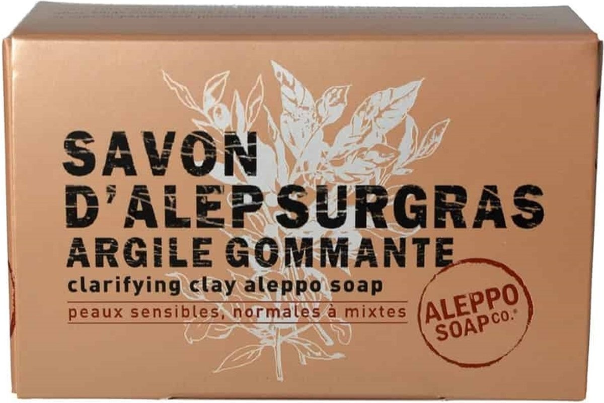Aleppo Soap Co Savon D'alep Surgras Clarifying clay soap - Kleizeep 150 gr