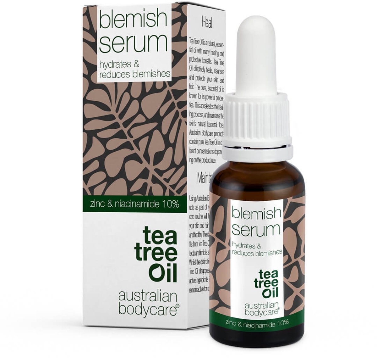 Australian Bodycare Anti-Puistjes Niacinamide Serum — 10% Niacinamide, 1% Zink en Tea Tree Olie 30ml