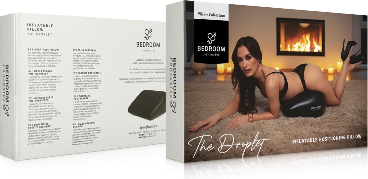 Bedroom Fantasies - The Droplet Opblaasbaar Kussen - Zwart