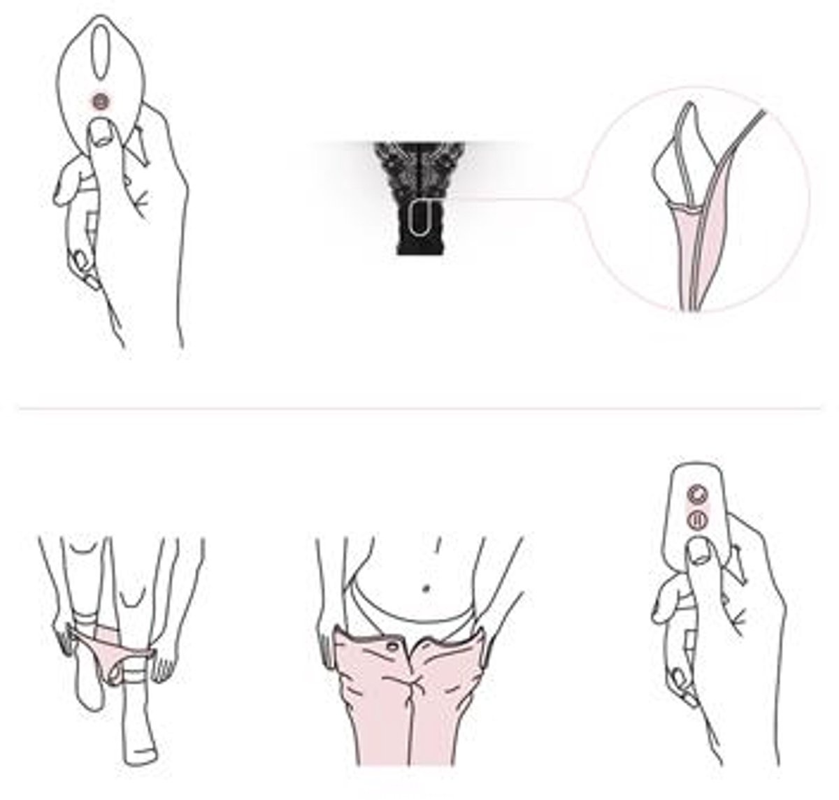 Pantyrebel Vibrerende Tanga Slip - Vibrators voor Vrouwen met Tanga Slip - Slip Vibrator met Afstandsbediening en 12 Vibratiestanden