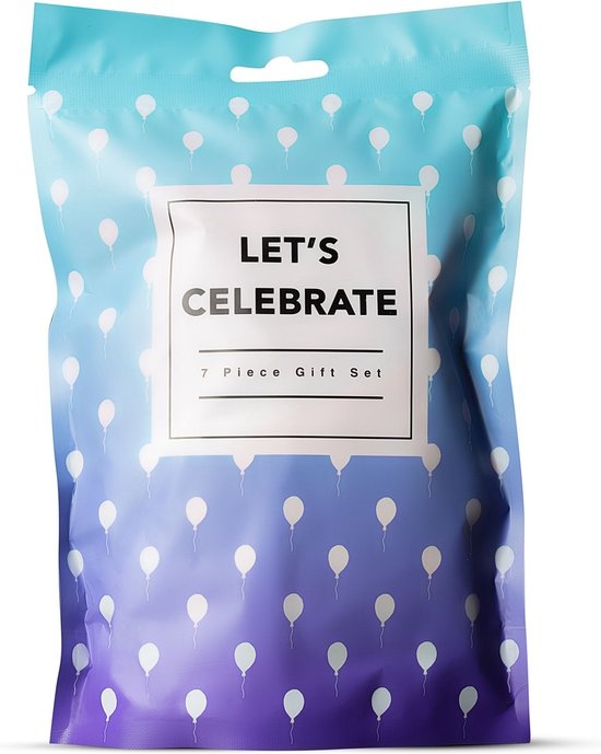 Loveboxxx - Let's Celebrate - 7 Delige Cadeauset - Geschenkset Mannen, Vrouwen en Koppels - Cadeau Man, Vrouw en Koppels - Giftset Man, Vrouw en Koppels - Erotisch - Rood