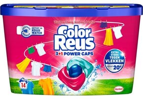 Color Reus Wasmiddel Color Reus 3+1 Power Caps - 14 stuks