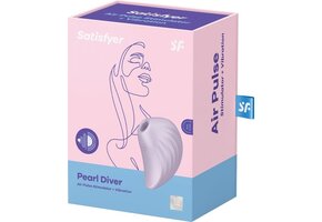 Satisfyer 'Pearl Diver', 9,5 cm, drukgolven en trillingen, speels design