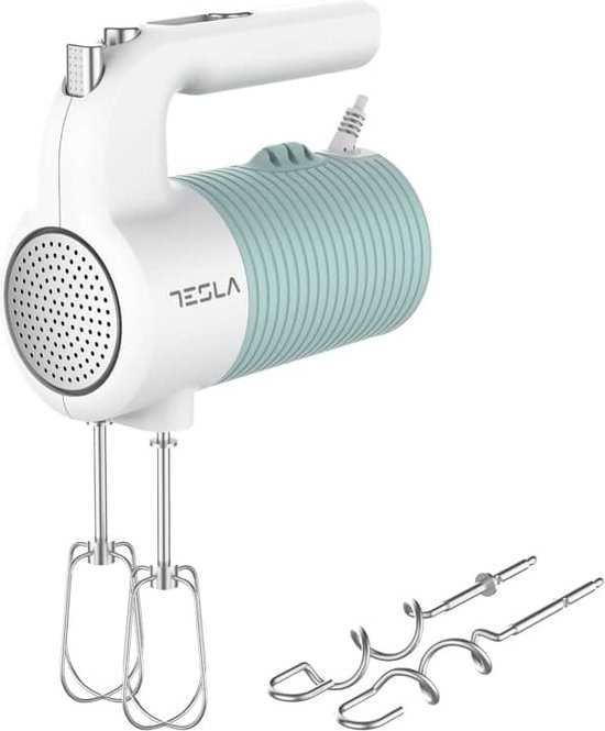 Tesla MX510BWS - Handmixer - Retro - 350W - Blauw / Wit