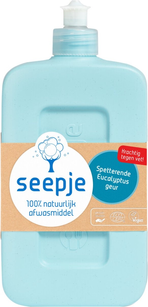 Seepje Afwasmiddel Spetterende Eucalyptus - 500 ml